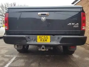 Dodge Ram 4×4 rear parking sensors