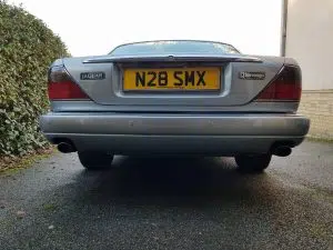Jaguar XJ6 rear colour coded parking sensors