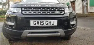 Range Rover evoque front parking sensors