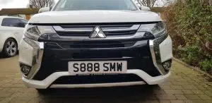 Mitsubishi phev front parking sensors
