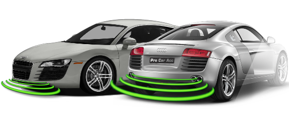 Audi front and rear parking sensors
