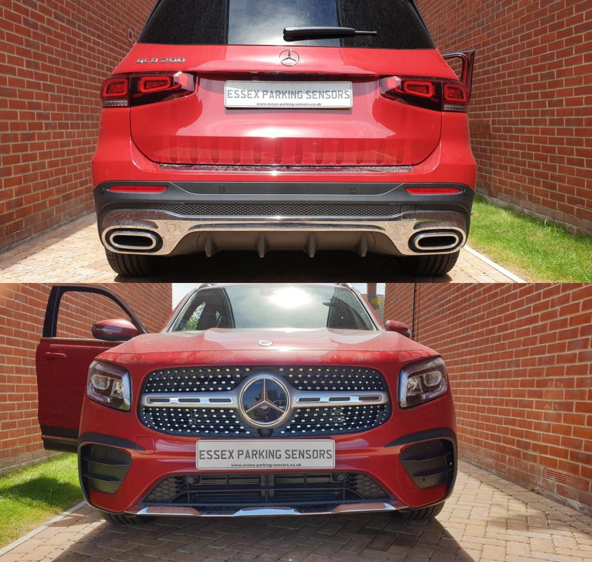 front and rear parking sensors