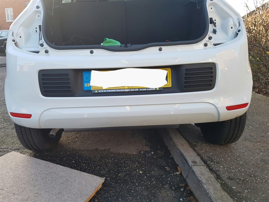 Renault Clio Rear Colour Coded Parking Sensors Essex Parking Sensors