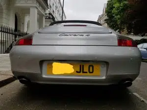 Porsche Carrera 4 rear parking sensors