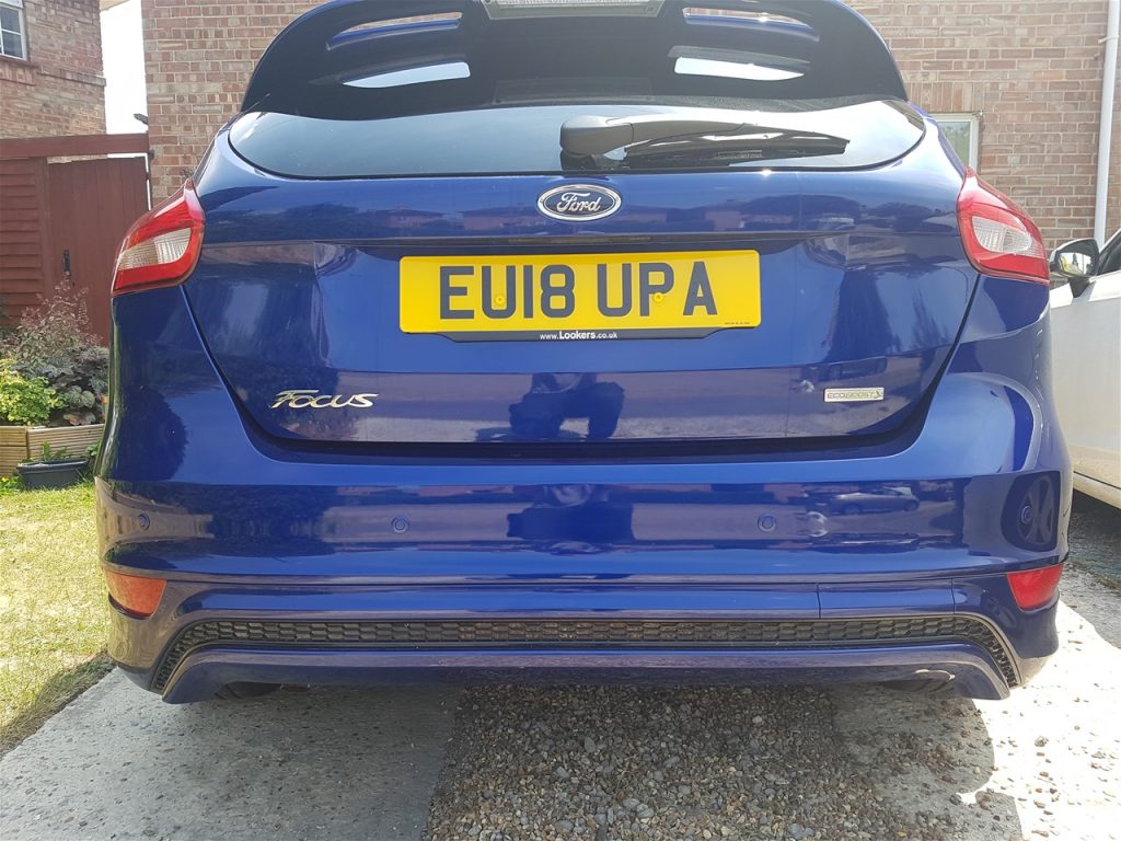 Ford Focus Rear Colour Coded Parking Sensors Essex Parking Sensors