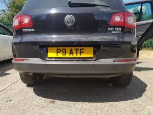 Volkswagen Tiguan rear parking sensors