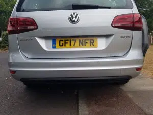 Volkswagen Sharan rear colour coded parking sensors