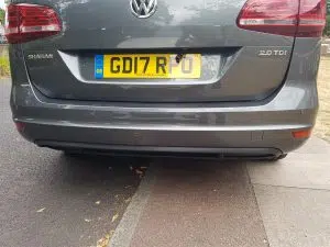 Volkswagen Sharan rear colour coded parking sensors