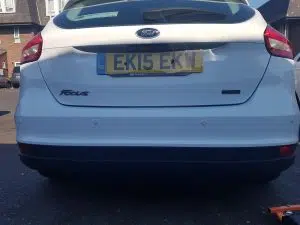 Ford Focus rear colour coded parking sensors