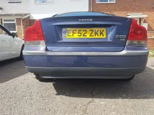 Volvo S60 rear colour coded parking sensors