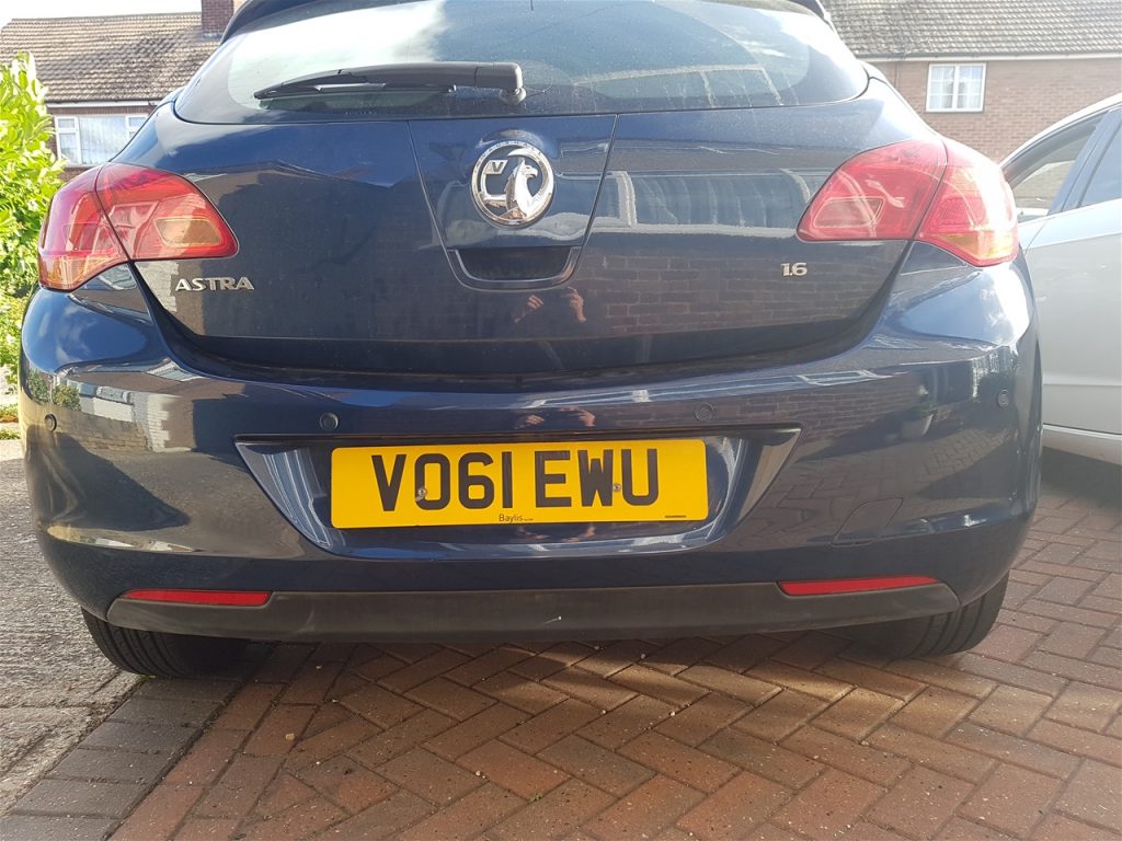 Vauxhall Astra Rear Colour Coded Parking Sensors Essex Parking Sensors