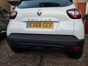 Renault Captur rear parking sensors