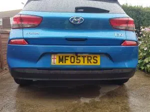 Hyundai i30 rear colour coded parking sensors