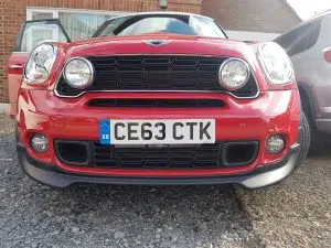Mini Cooper front colour coded parking sensors