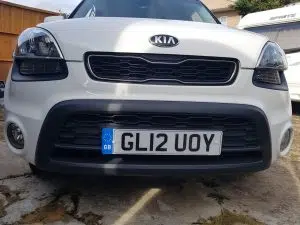 Kia Soul front colour coded parking sensors