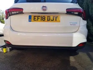 Fiat Tipo rear colour coded parking sensors