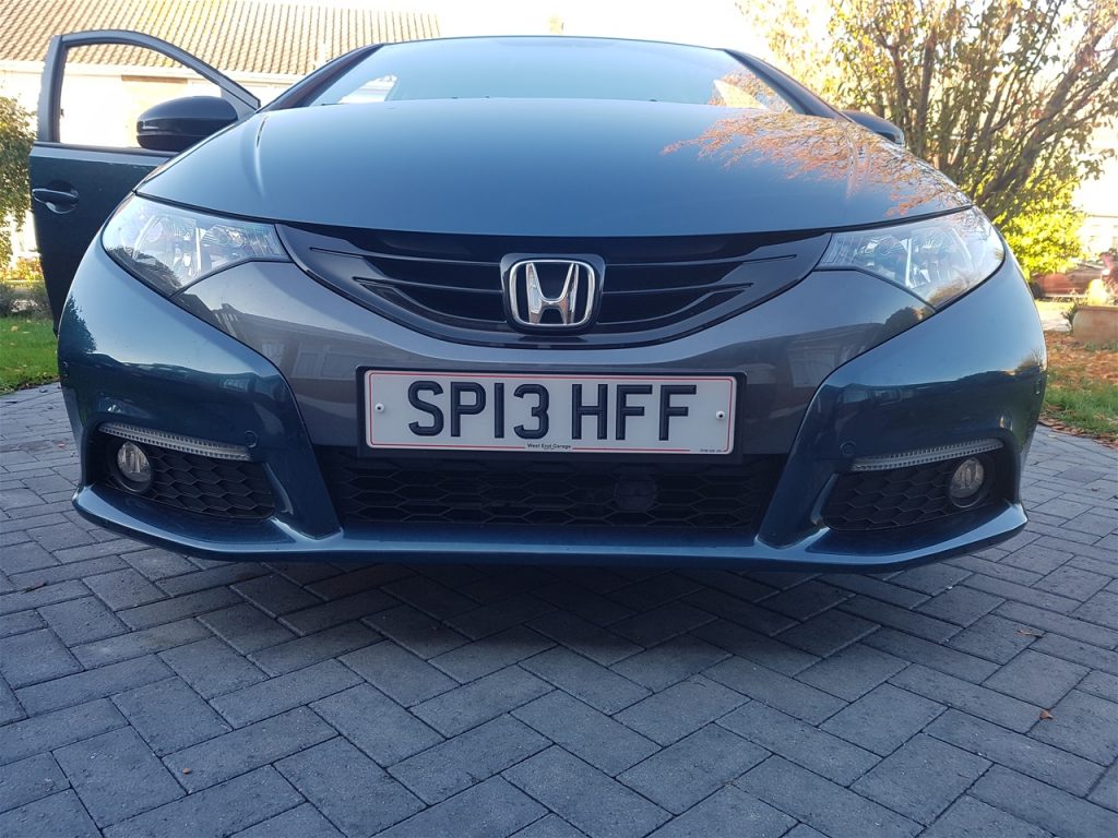 Honda Civic Front Colour Coded Parking Sensors Essex Parking Sensors