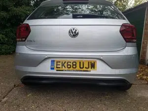 Volkswagen Polo rear parking sensors