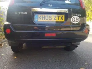 Nissan X-Trail rear parking sensors