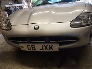 Jaguar XK8 front colour coded parking sensors
