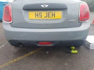 Mini cooper rear colour coded parking sensors