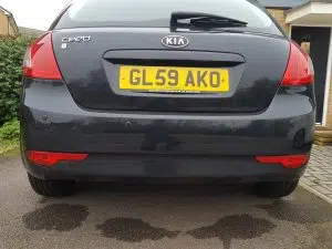 Kia Cee’d rear parking sensors