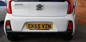 Kia Picanto rear parking sensors