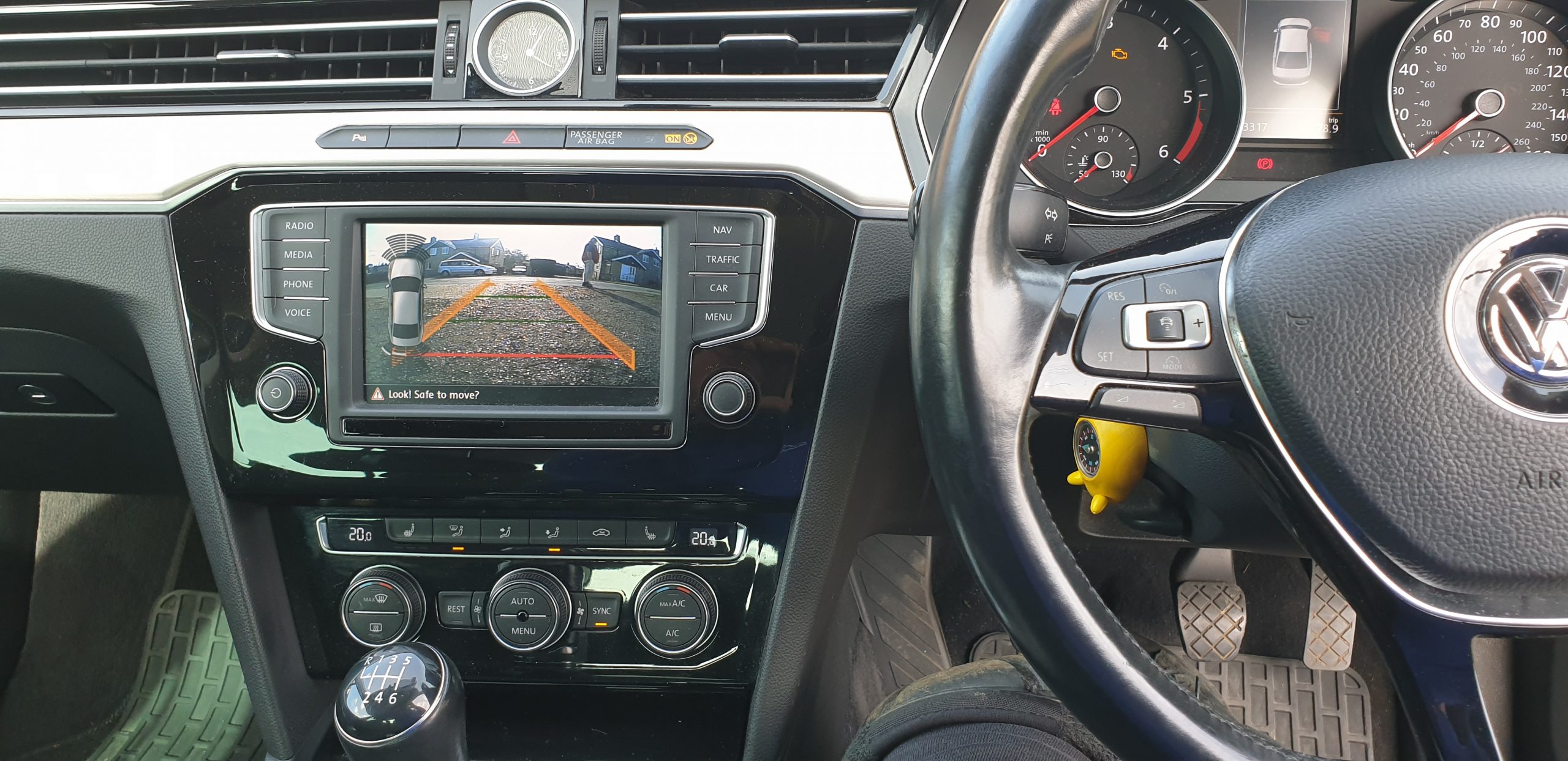 vw passat reverse camera