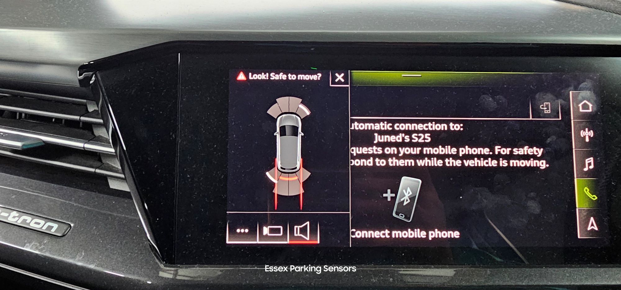 audi q4 etron front parking sensors